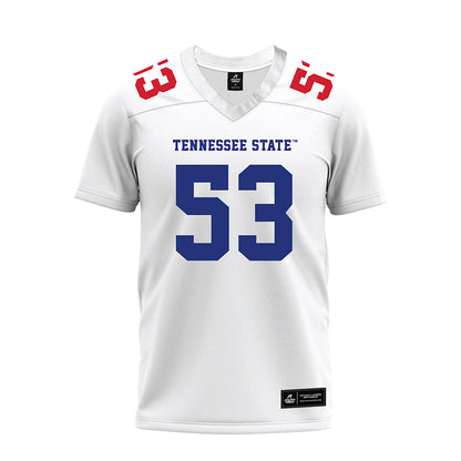TN State - NCAA Football : Steven Nelson - White Premium Football Jersey-0