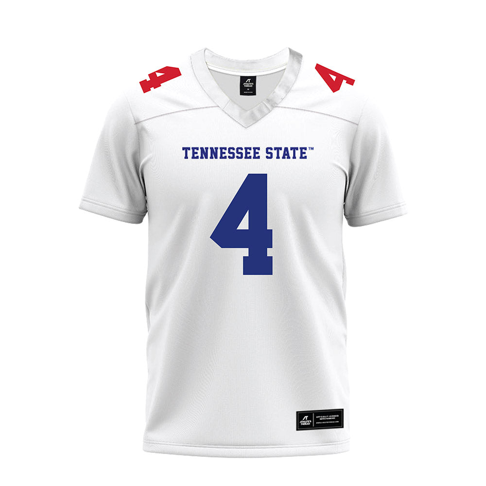 TN State - NCAA Football : Marlon Huff - White Premium Football Jersey-0