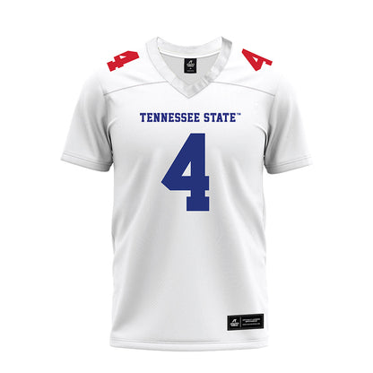 TN State - NCAA Football : Marlon Huff - White Premium Football Jersey-0