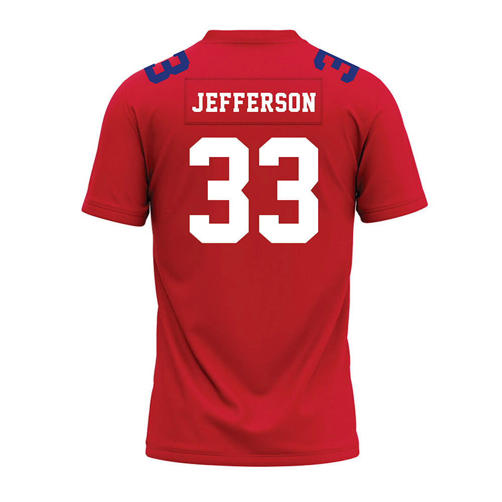 TN State - NCAA Football : Taeshawn Jefferson - Red Premium Football Jersey-1