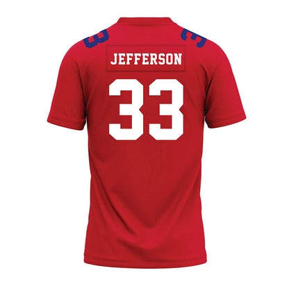 TN State - NCAA Football : Taeshawn Jefferson - Red Premium Football Jersey-1