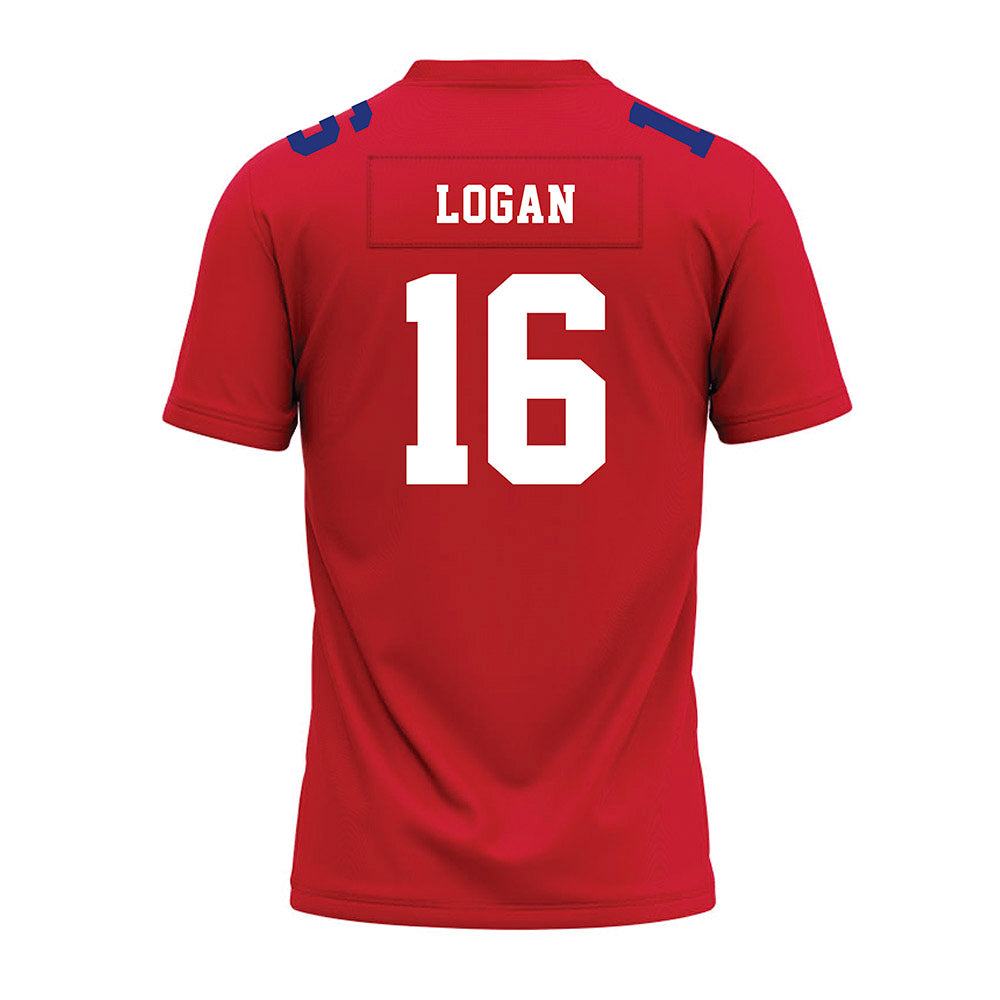TN State - NCAA Football : Justin Logan - Red Premium Football Jersey-1