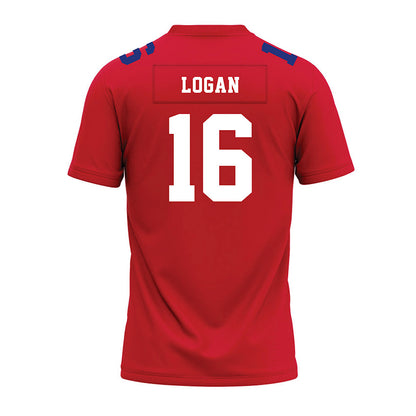 TN State - NCAA Football : Justin Logan - Red Premium Football Jersey-1