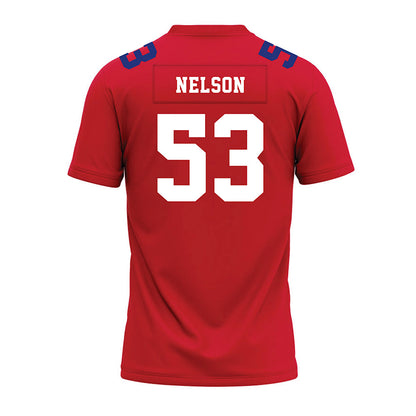 TN State - NCAA Football : Steven Nelson - Red Premium Football Jersey-1