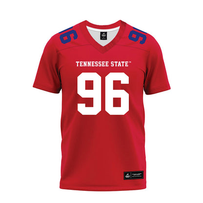 TN State - NCAA Football : Kennland Lyons - Red Premium Football Jersey-0