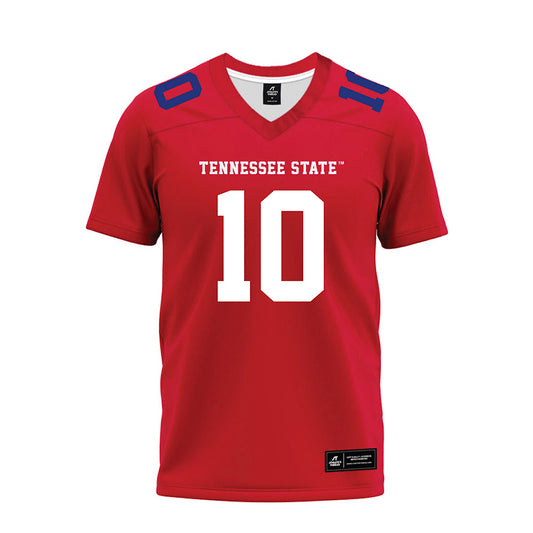 TN State - NCAA Football : Syncere Safeeullah - Red Premium Football Jersey-0