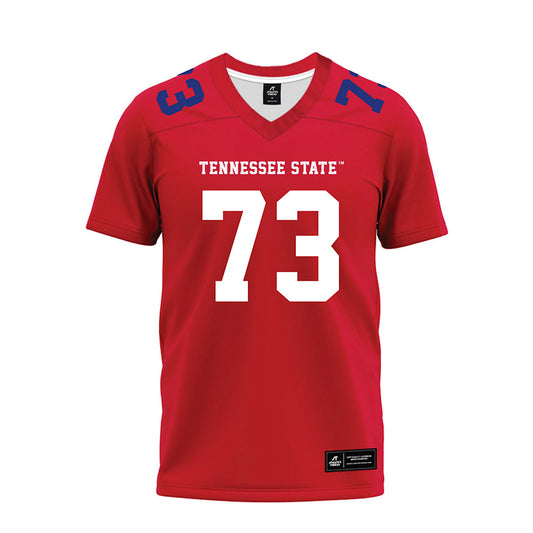 TN State - NCAA Football : Joel Van-Tagoe - Red Premium Football Jersey-0