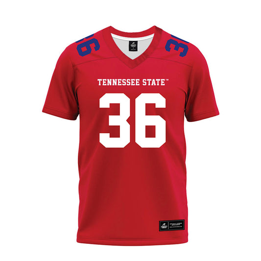 TN State - NCAA Football : Caleb Reid - Red Premium Football Jersey-0