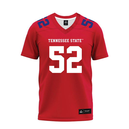 TN State - NCAA Football : KJ McCou - Red Premium Football Jersey-0