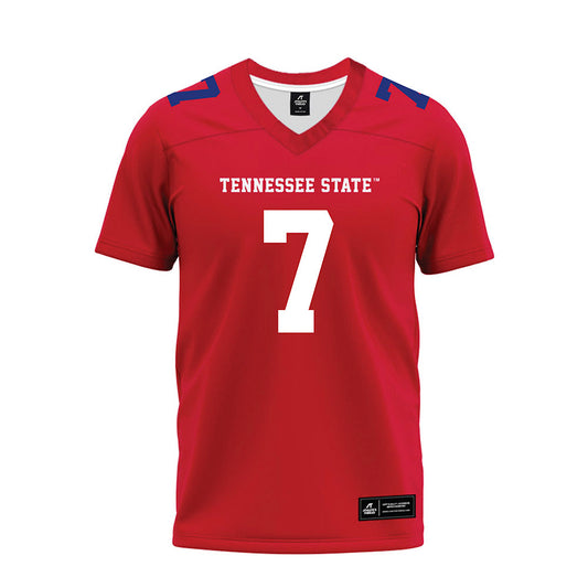 TN State - NCAA Football : James Stewart - Red Premium Football Jersey-0
