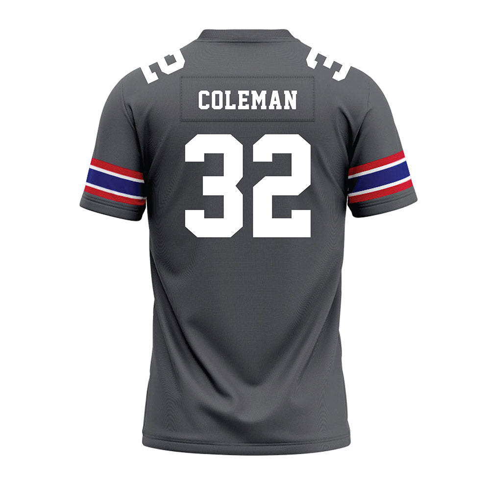 TN State - NCAA Football : Jayden Coleman - Grey Premium Football Jersey-1