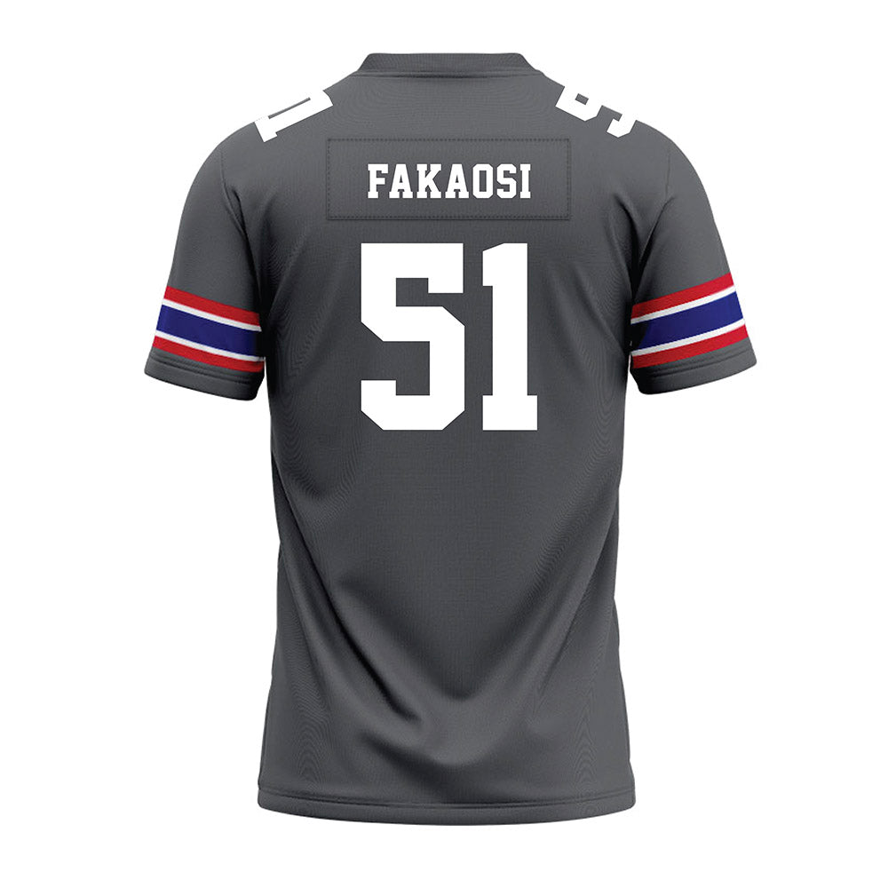 TN State - NCAA Football : Epoki Fakaosi - Grey Premium Football Jersey-1