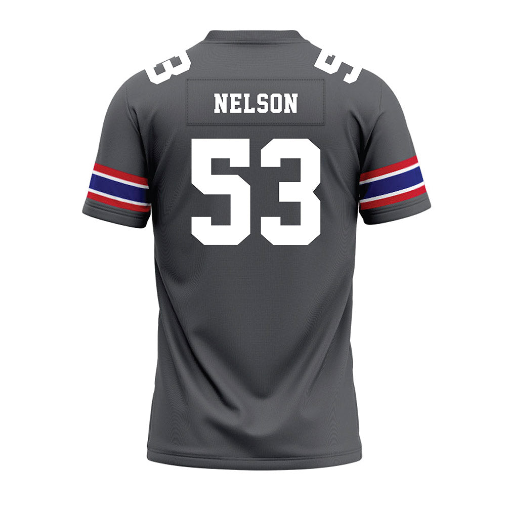 TN State - NCAA Football : Steven Nelson - Grey Premium Football Jersey-1