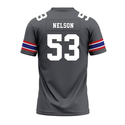 TN State - NCAA Football : Steven Nelson - Grey Premium Football Jersey-1