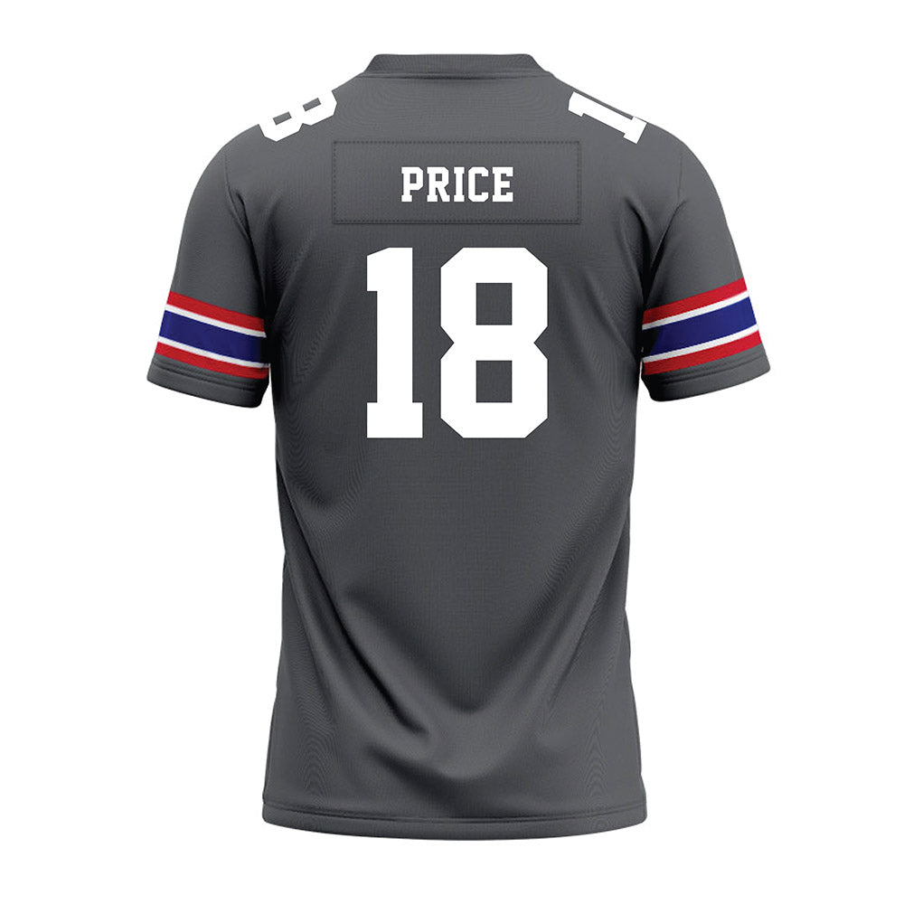 TN State - NCAA Football : Jaylon Price - Grey Premium Football Jersey-1