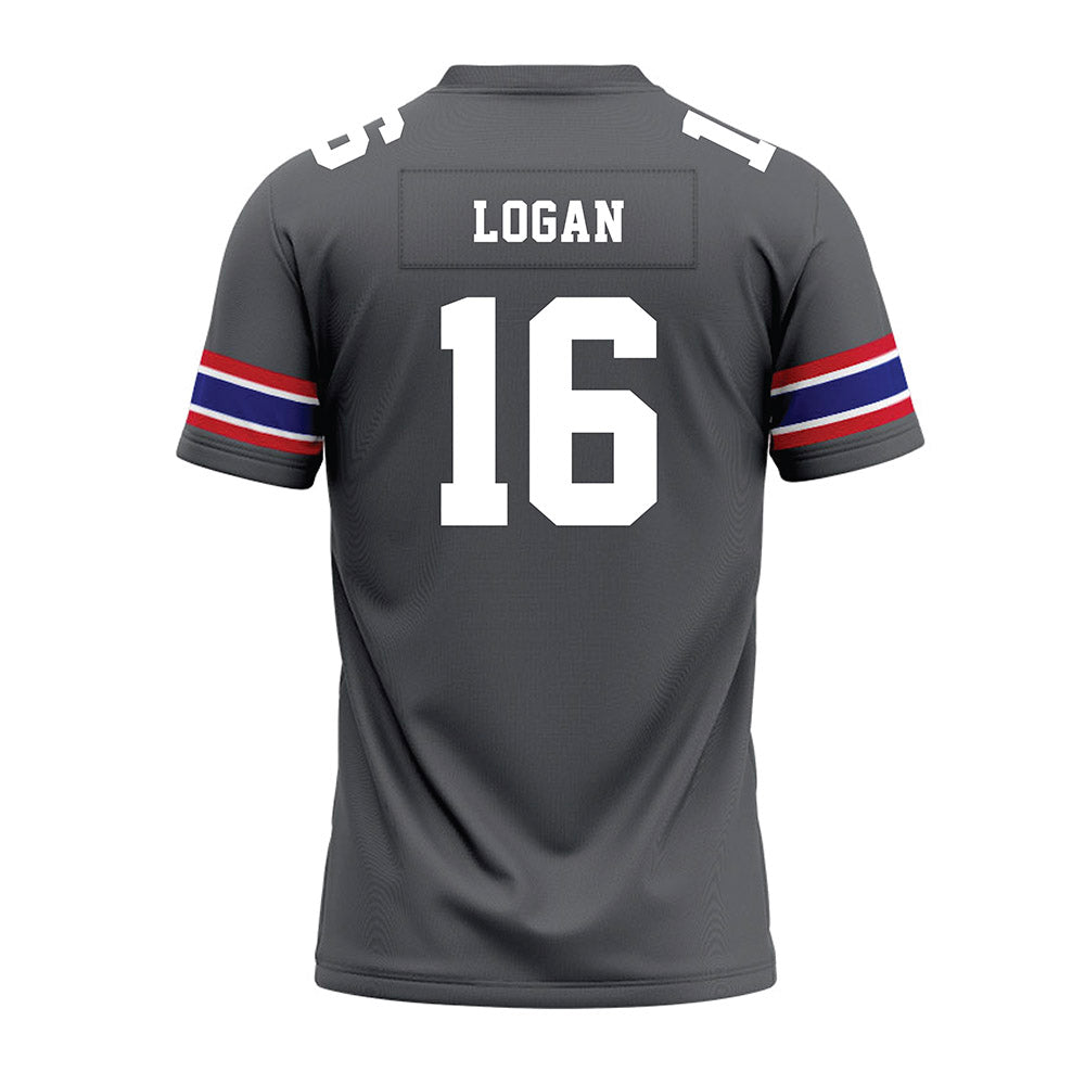 TN State - NCAA Football : Justin Logan - Grey Premium Football Jersey-1