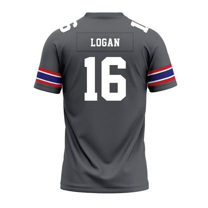 TN State - NCAA Football : Justin Logan - Grey Premium Football Jersey-1