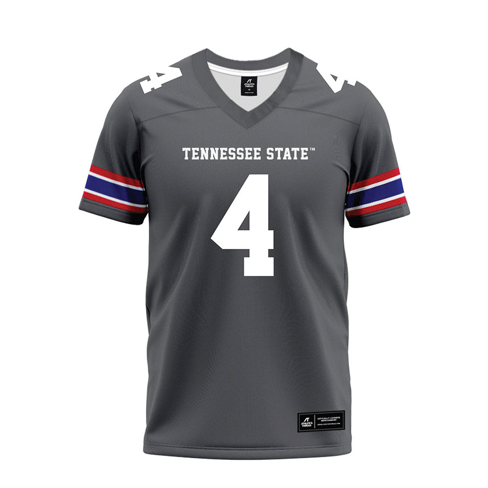 TN State - NCAA Football : Marlon Huff - Grey Premium Football Jersey-0