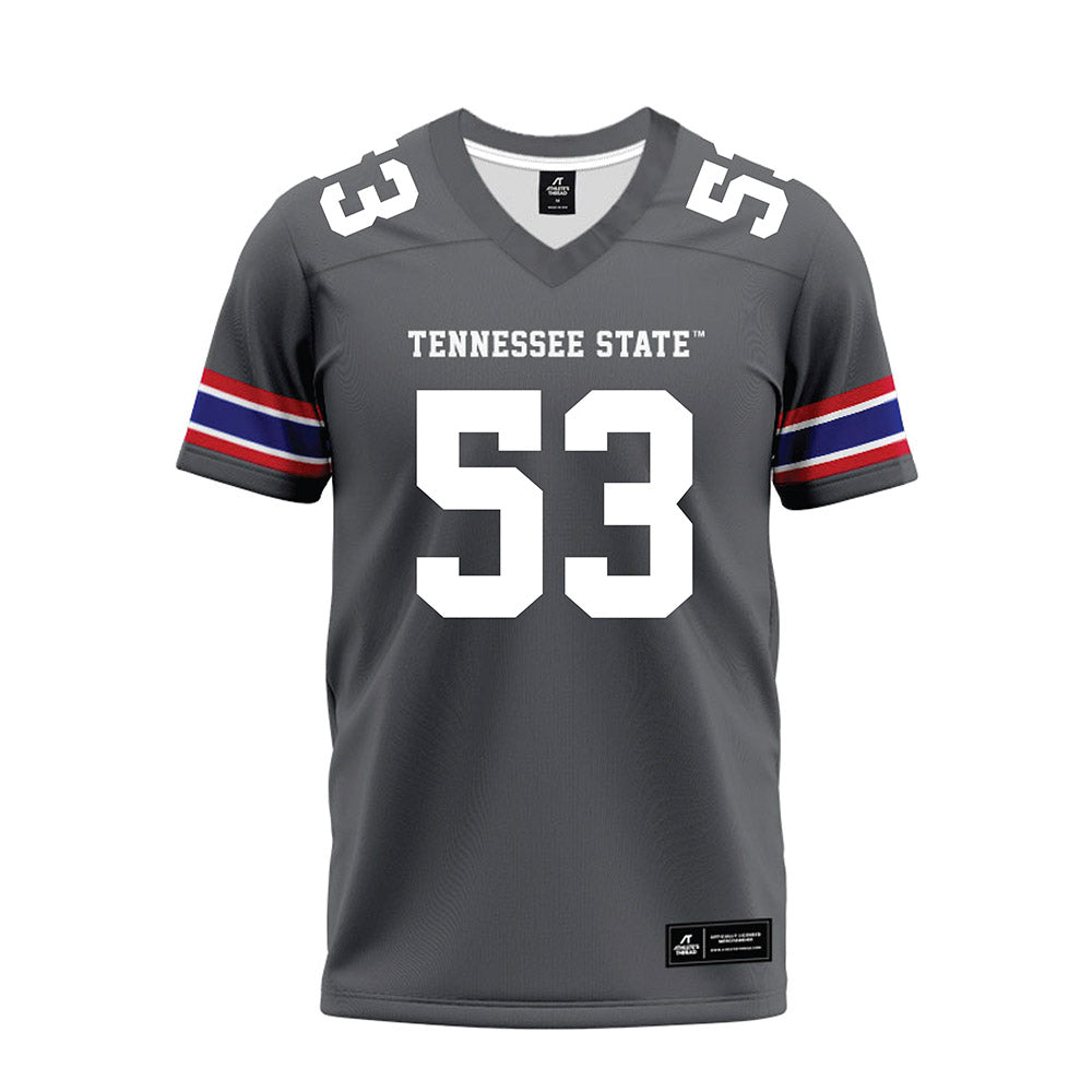 TN State - NCAA Football : Steven Nelson - Grey Premium Football Jersey-0