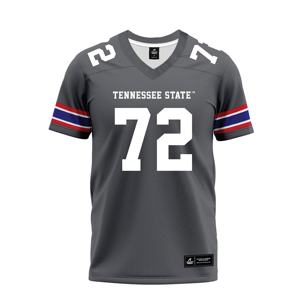 TN State - NCAA Football : Donovan Thompson - Grey Premium Football Jersey-0