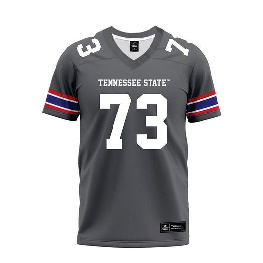 TN State - NCAA Football : Joel Van-Tagoe - Grey Premium Football Jersey-0