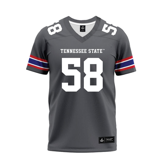 TN State - NCAA Football : Shamar Crawford - Grey Premium Football Jersey-0