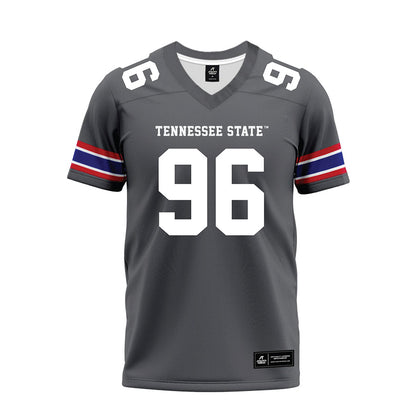 TN State - NCAA Football : Kennland Lyons - Grey Premium Football Jersey-0