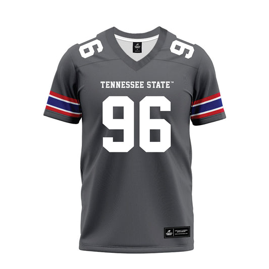 TN State - NCAA Football : Kennland Lyons - Grey Premium Football Jersey-0