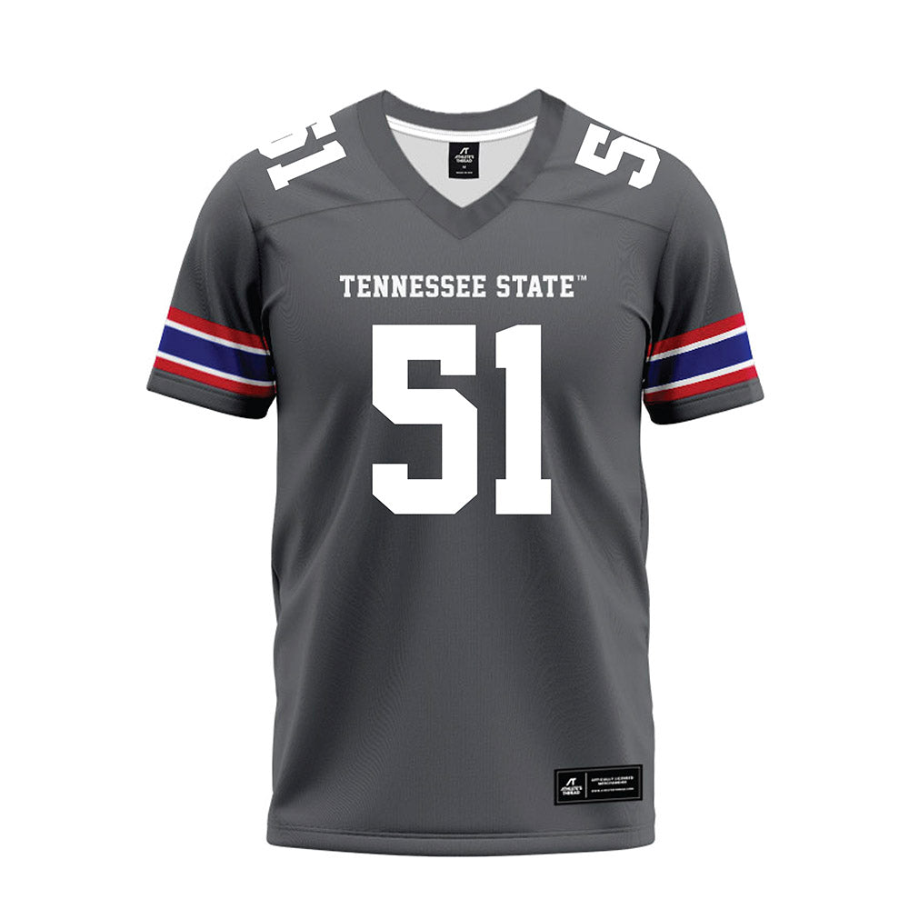 TN State - NCAA Football : Epoki Fakaosi - Grey Premium Football Jersey-0