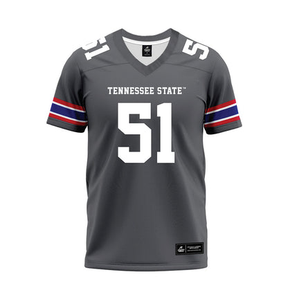 TN State - NCAA Football : Epoki Fakaosi - Grey Premium Football Jersey-0