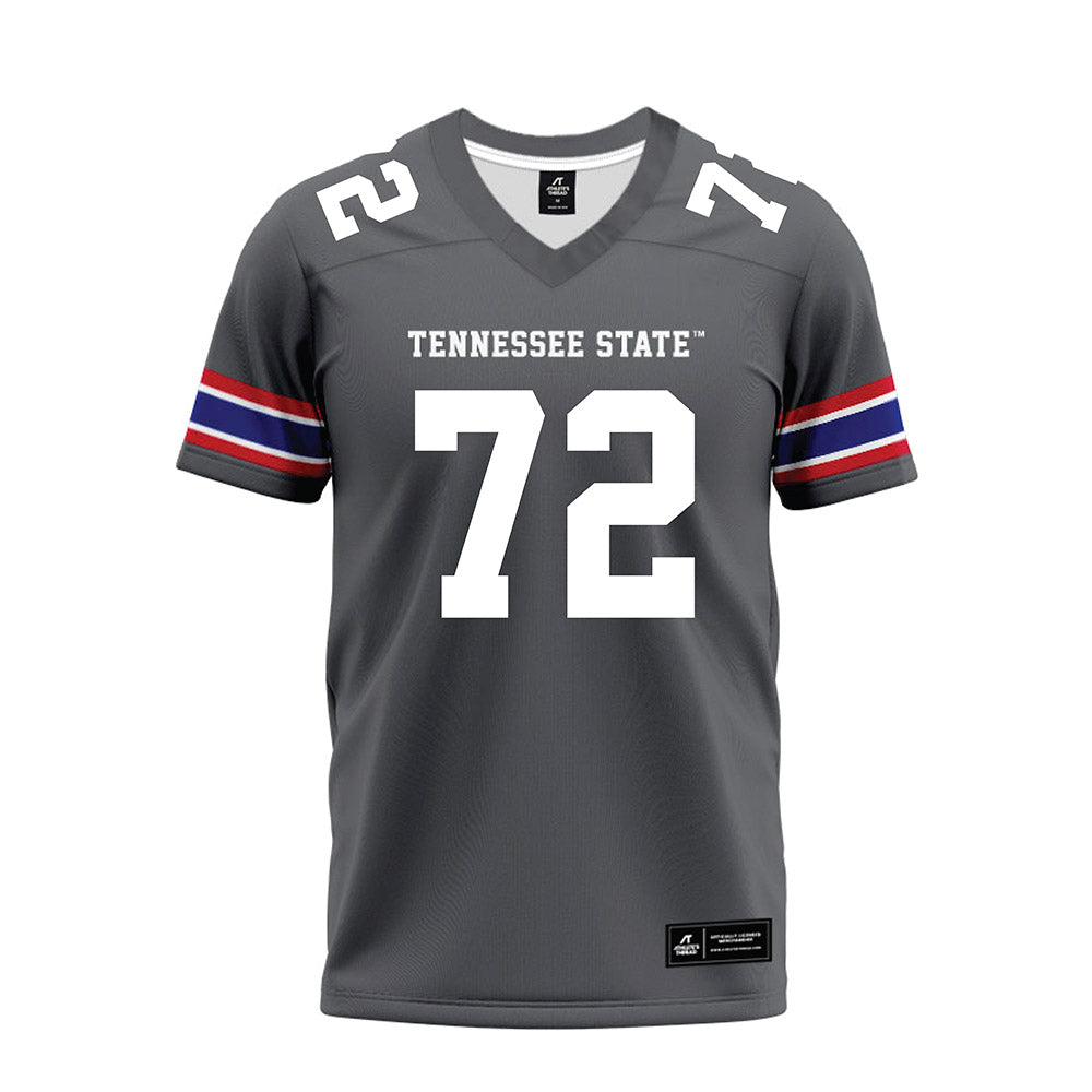 TN State - NCAA Football : Donovan Thompson - Grey Premium Football Jersey-0