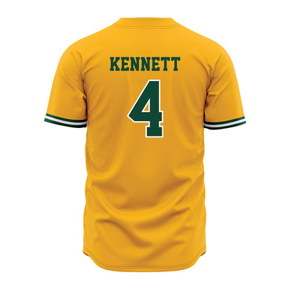 Baylor - NCAA Baseball : JJ Kennett - Gold Jersey-1