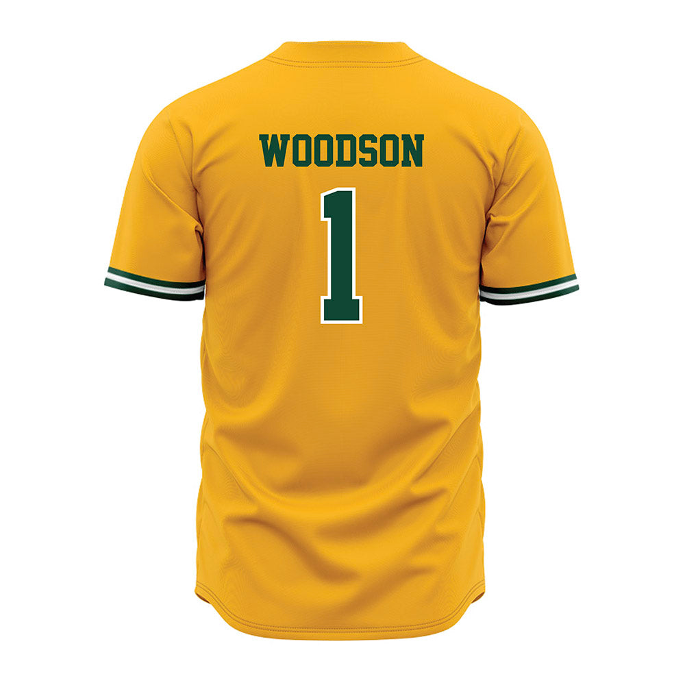 Baylor - NCAA Baseball : TJ Woodson - Gold Jersey-1
