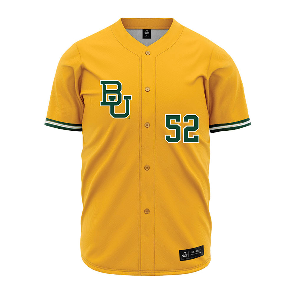 Baylor - NCAA Baseball : Caleb Bunch - Gold Jersey-0