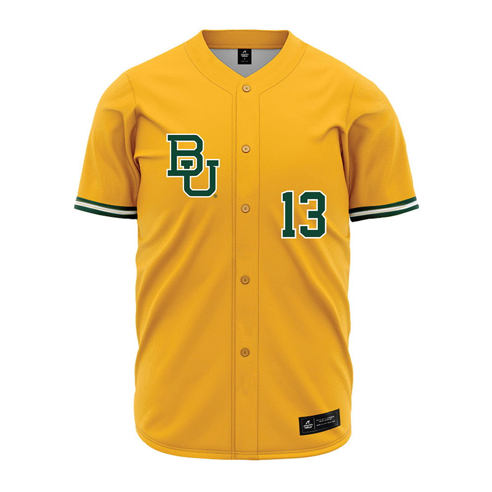 Baylor - NCAA Baseball : Robert De La Garza - Gold Jersey-0