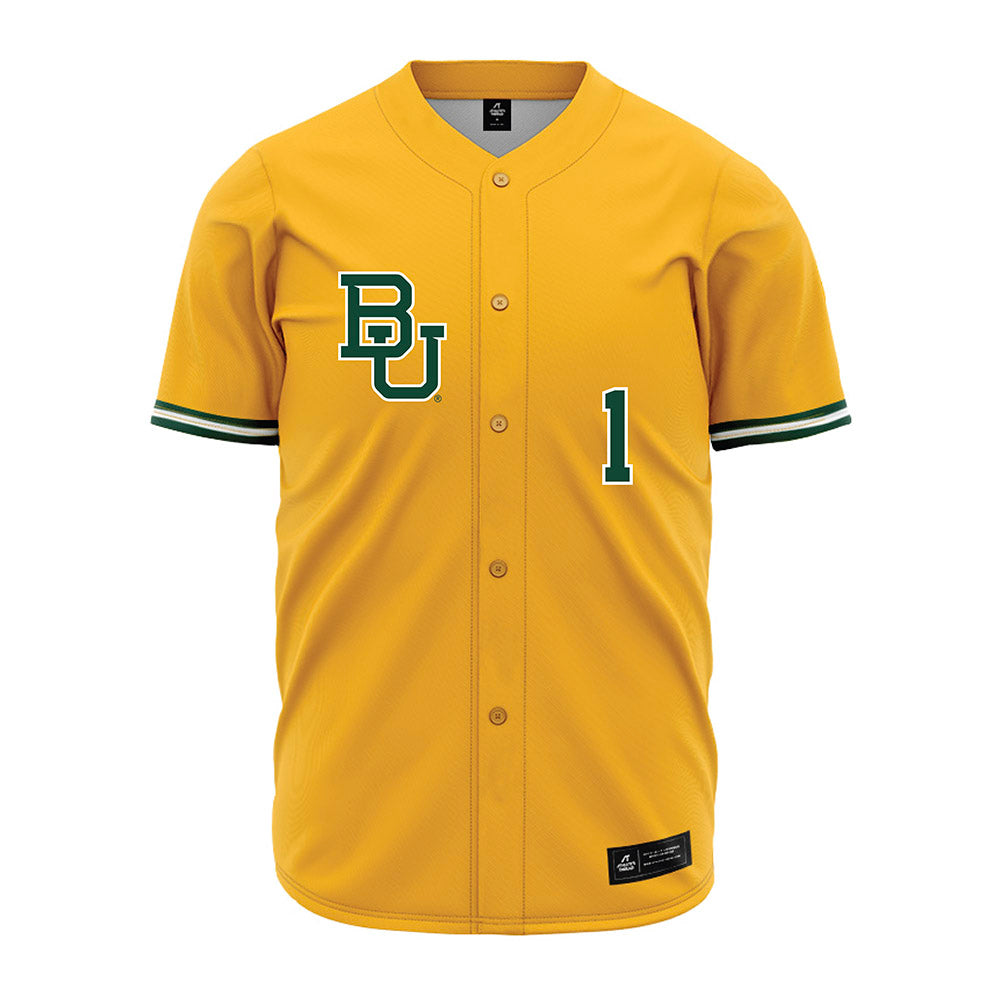 Baylor - NCAA Baseball : TJ Woodson - Gold Jersey-0