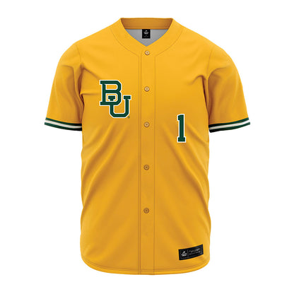 Baylor - NCAA Baseball : TJ Woodson - Gold Jersey-0