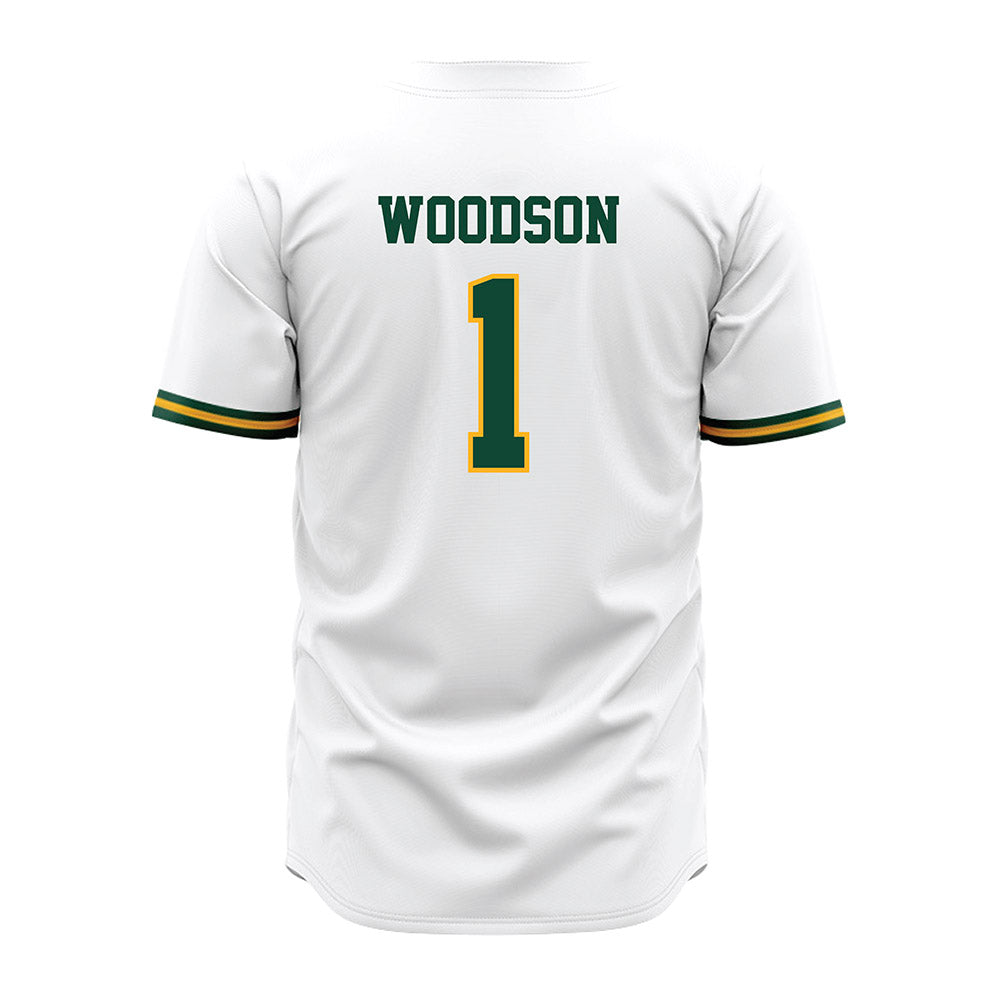Baylor - NCAA Baseball : TJ Woodson - White Jersey-1