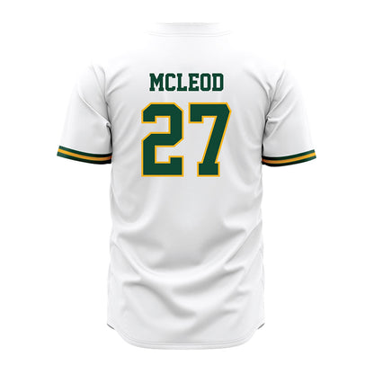 Baylor - NCAA Baseball : Luke McLeod - White Jersey-1