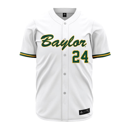 Baylor - NCAA Baseball : Cade Waibel - White Jersey-0