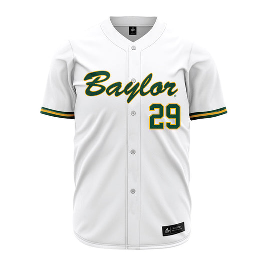 Baylor - NCAA Baseball : Luke DeVasher - White Jersey-0
