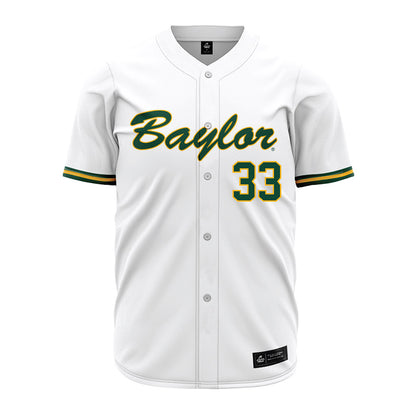 Baylor - NCAA Baseball : Cayden Baker - White Jersey-0