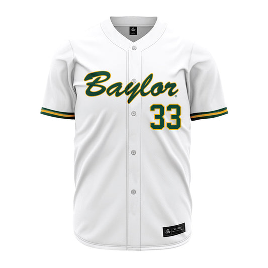 Baylor - NCAA Baseball : Cayden Baker - White Jersey-0