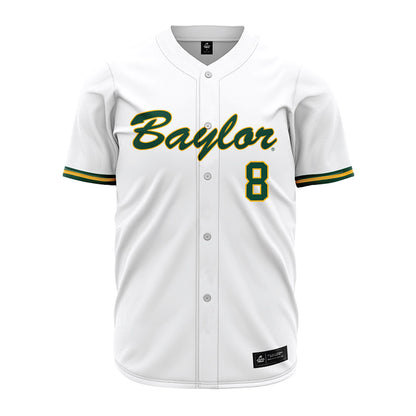 Baylor - NCAA Baseball : Cole Lanclos - White Jersey-0