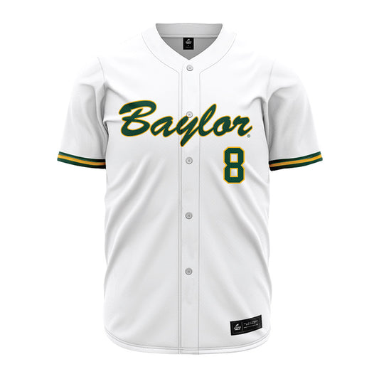 Baylor - NCAA Baseball : Cole Lanclos - White Jersey-0