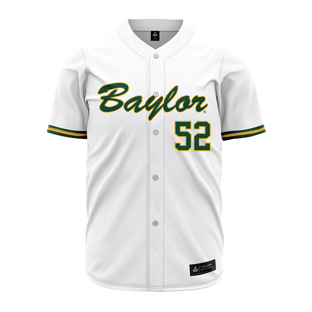 Baylor - NCAA Baseball : Caleb Bunch - White Jersey-0