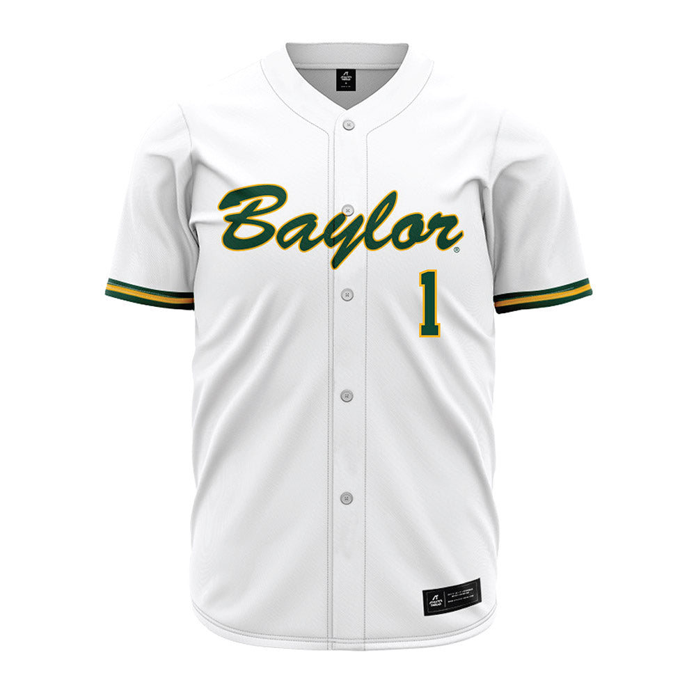 Baylor - NCAA Baseball : TJ Woodson - White Jersey-0