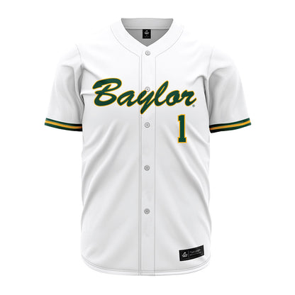 Baylor - NCAA Baseball : TJ Woodson - White Jersey-0