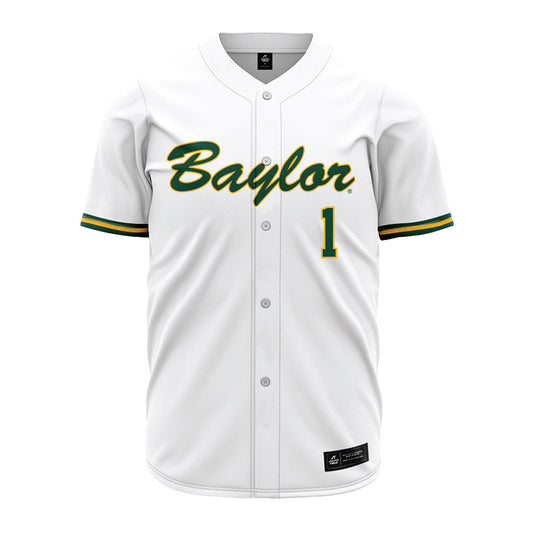 Baylor - NCAA Baseball : TJ Woodson - White Jersey-0