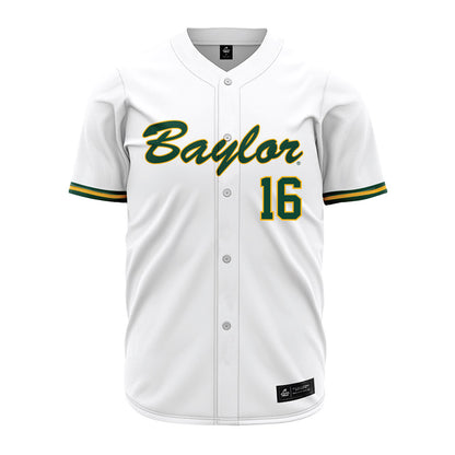 Baylor - NCAA Baseball : Hunter Snow - White Jersey-0